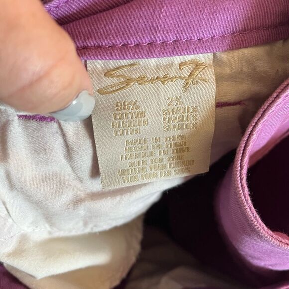 Seven7 Lavender Ankle Jeans sz 12 EUC - Picture 5 of 6